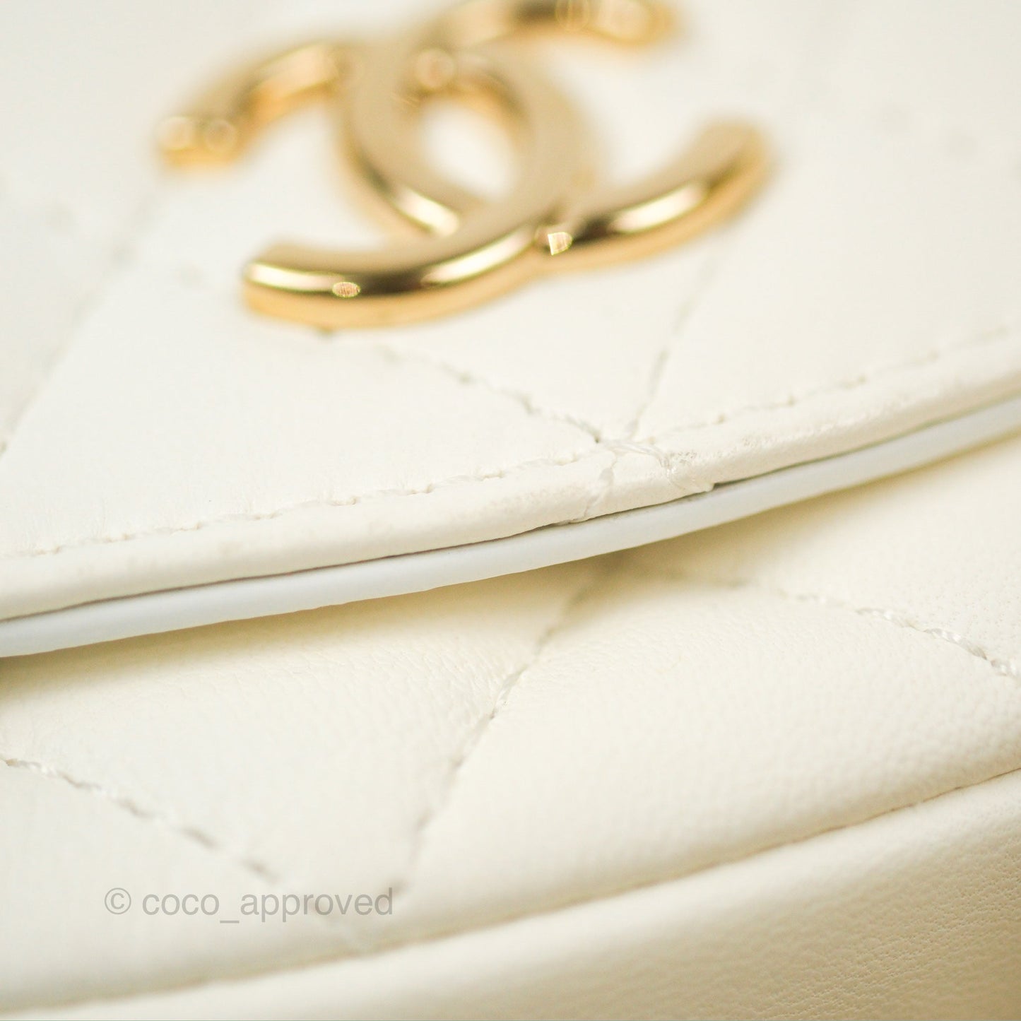 Chanel Side Packs Shoulder Bags Yellow White Lambskin Gold Hardware 19S