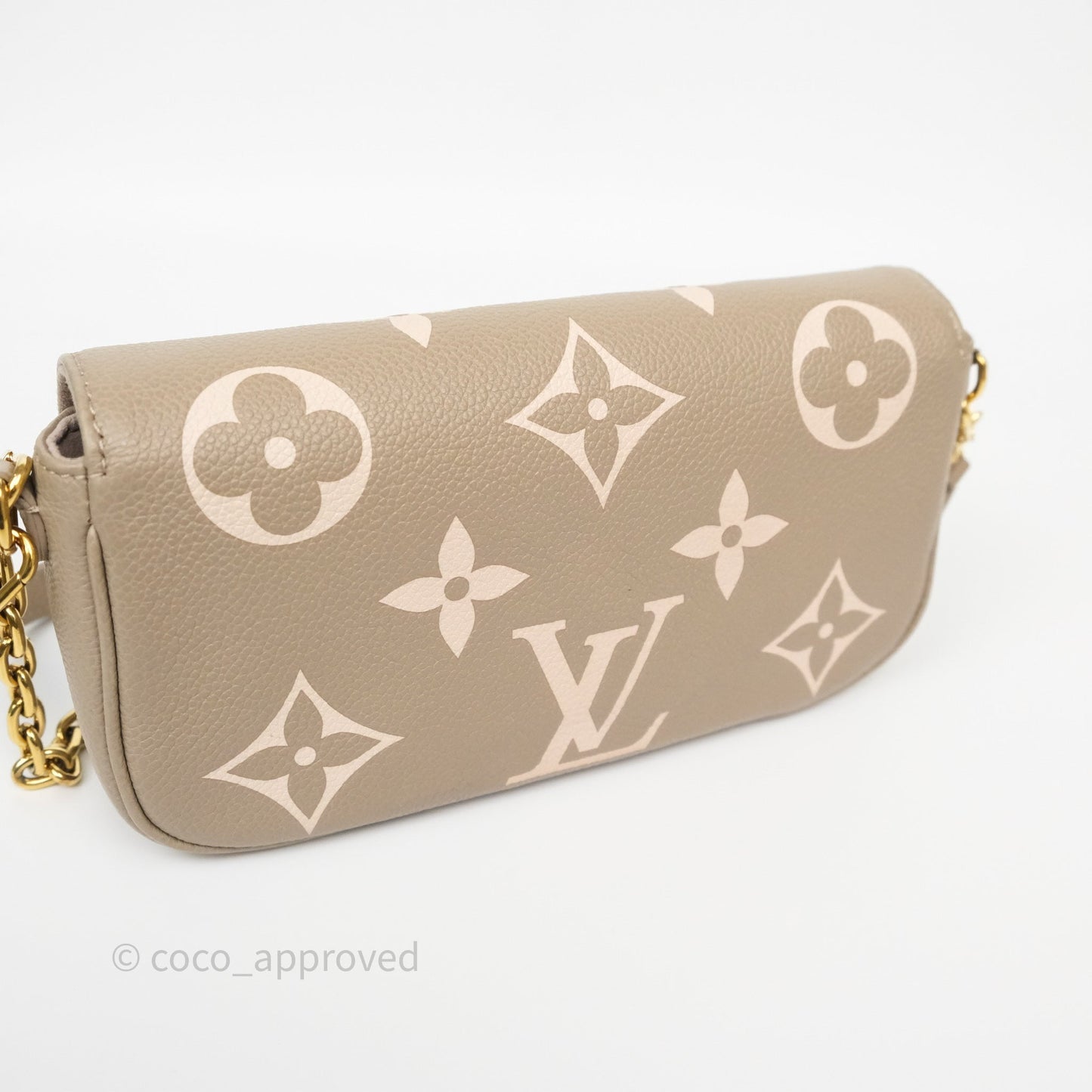 Louis Vuitton Ivy Wallet on Chain Monogram Empreinte Dove/Cream