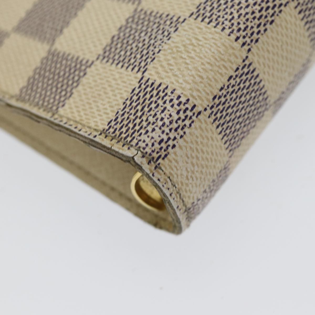 LOUIS VUITTON Damier Azur Agenda MM Day Planner Cover R20707 LV 85580