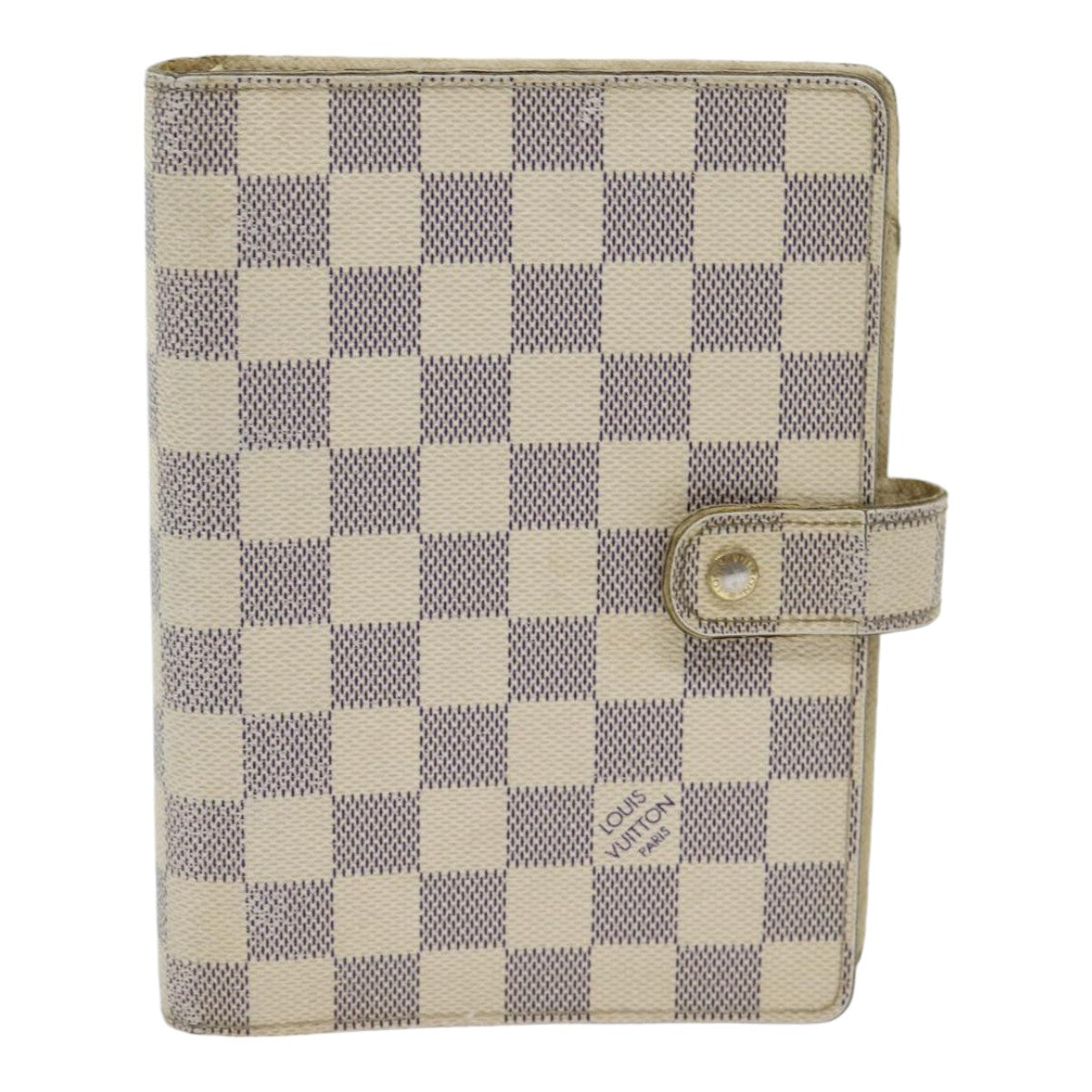 LOUIS VUITTON Damier Azur Agenda MM Day Planner Cover R20707 LV 85580