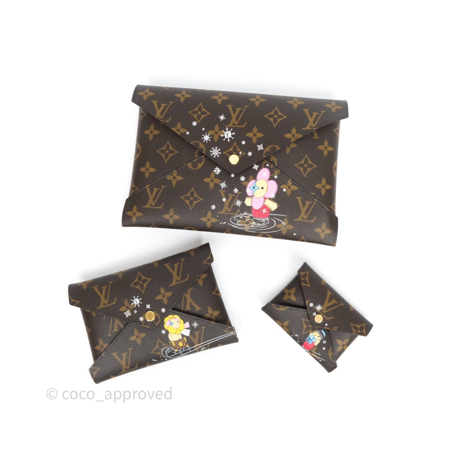 Louis Vuitton 2023 Christmas Animation Kirigami Pochette 3-in-1 Monogram Canvas