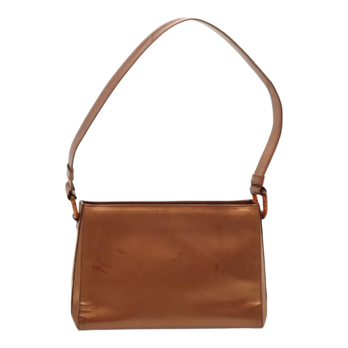 Luxury Prada Shoulder Bag Patent leather Bronze Silver  85623