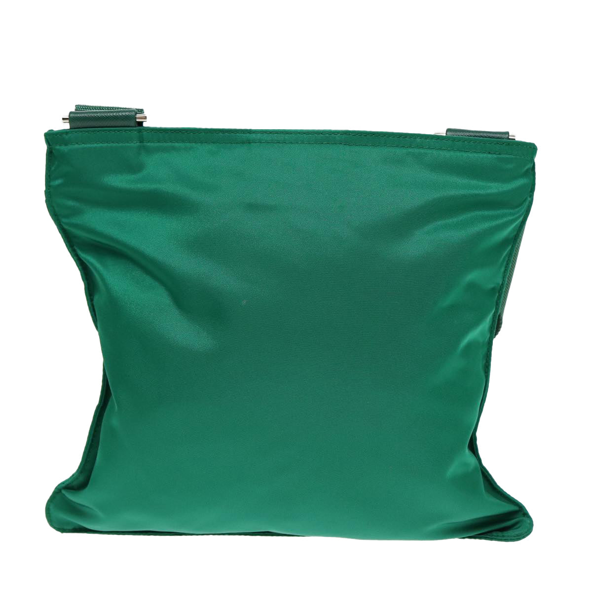 Luxury Prada Shoulder Bag Nylon Green Silver  85632