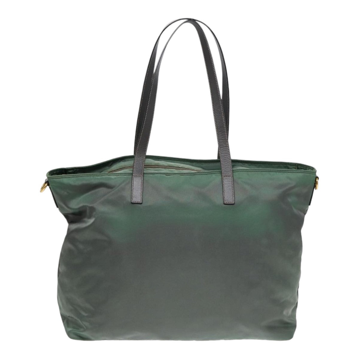 Luxury Prada Tote Bag Nylon Khaki Gold  85641