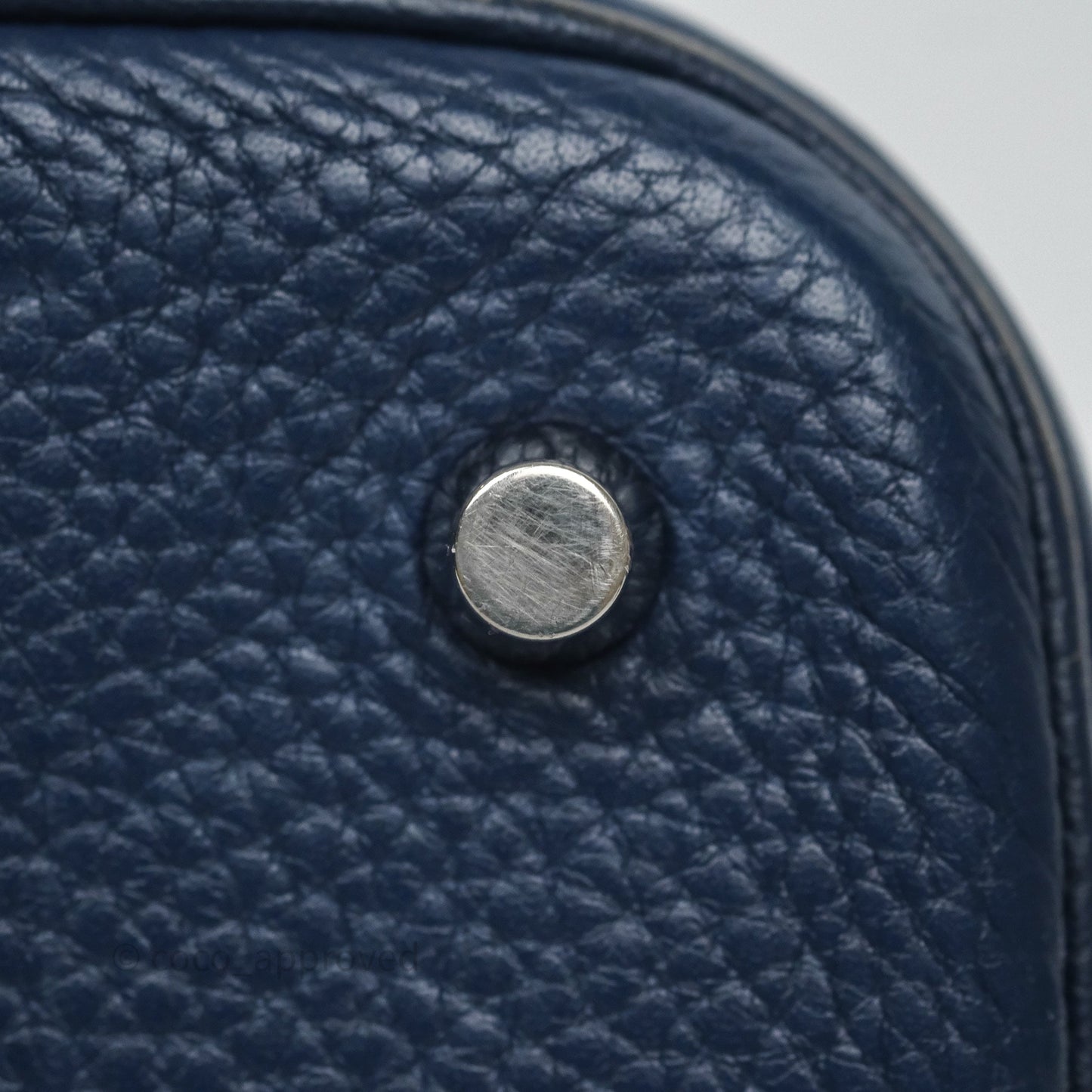 Hermès Picotin 22 Bleu Nuit 2Z Clemence Palladium Hardware