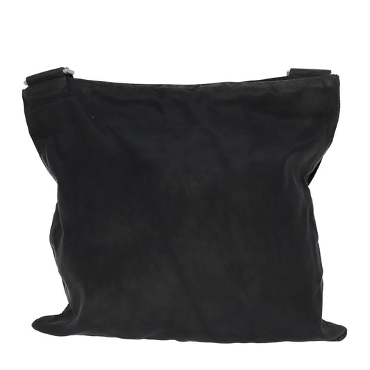 Luxury Prada Shoulder Bag Nylon Black Silver  85650