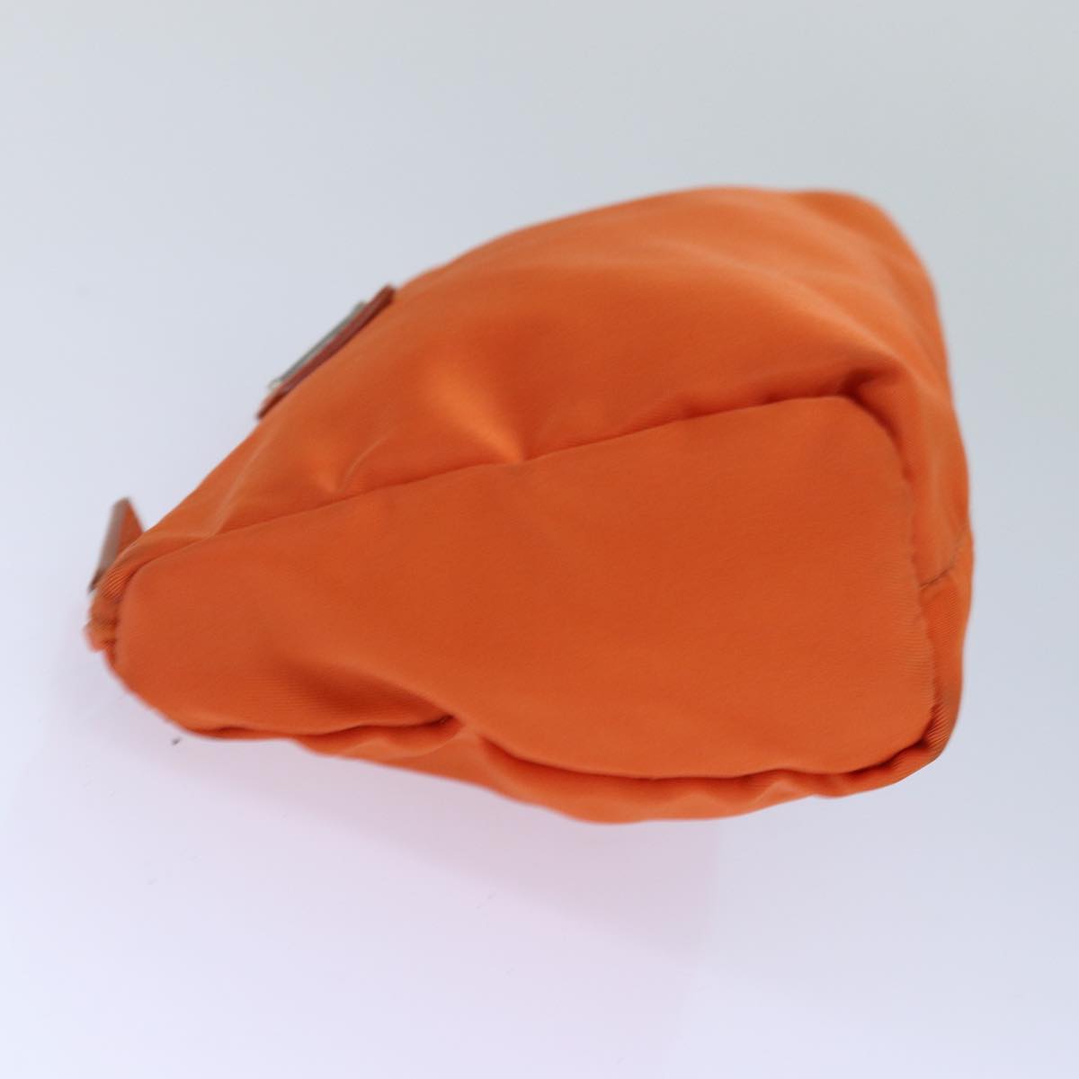 Luxury Prada Pouch Nylon Silver Orange  85656