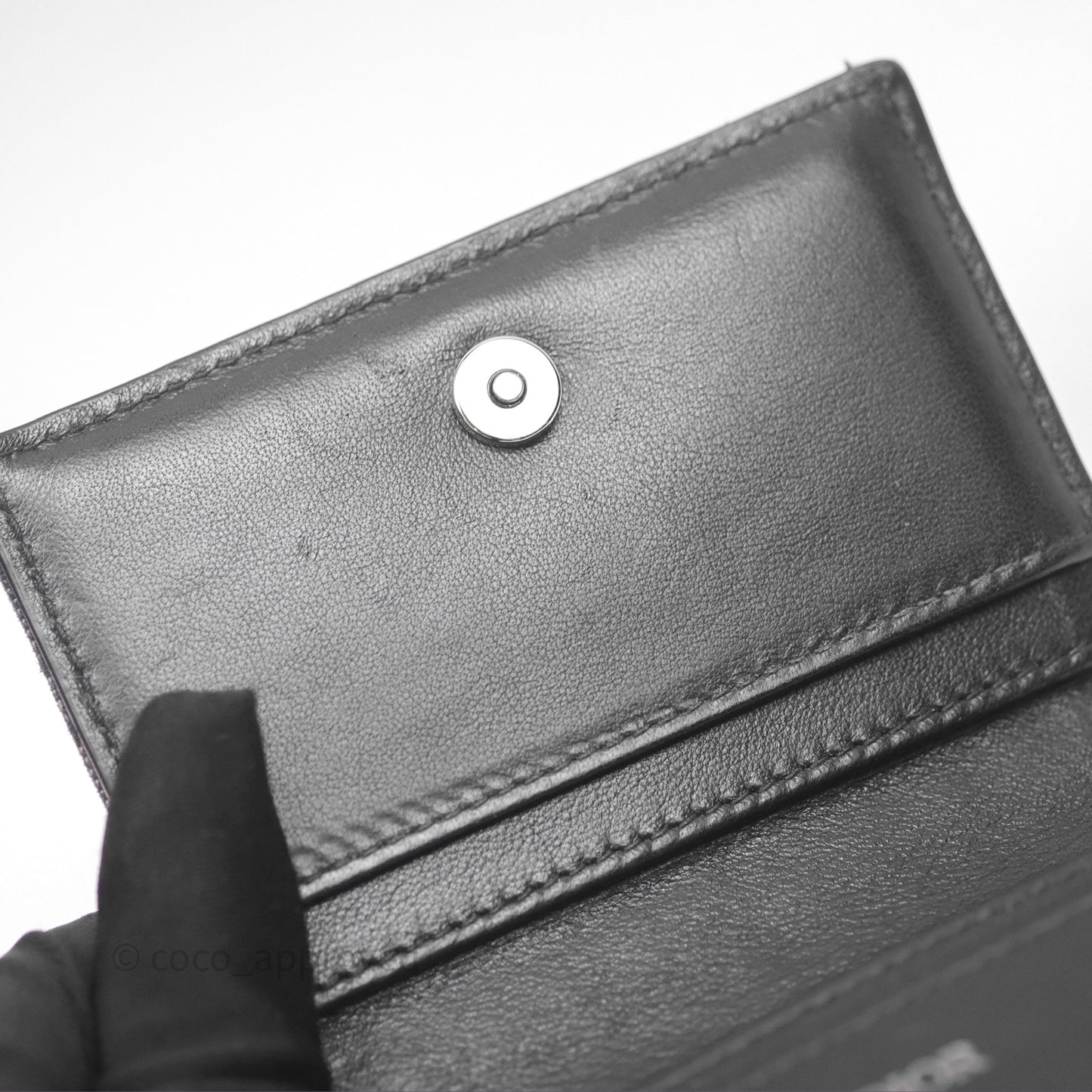 Christian Dior Business Card Holder Black Dior Oblique Jacquard