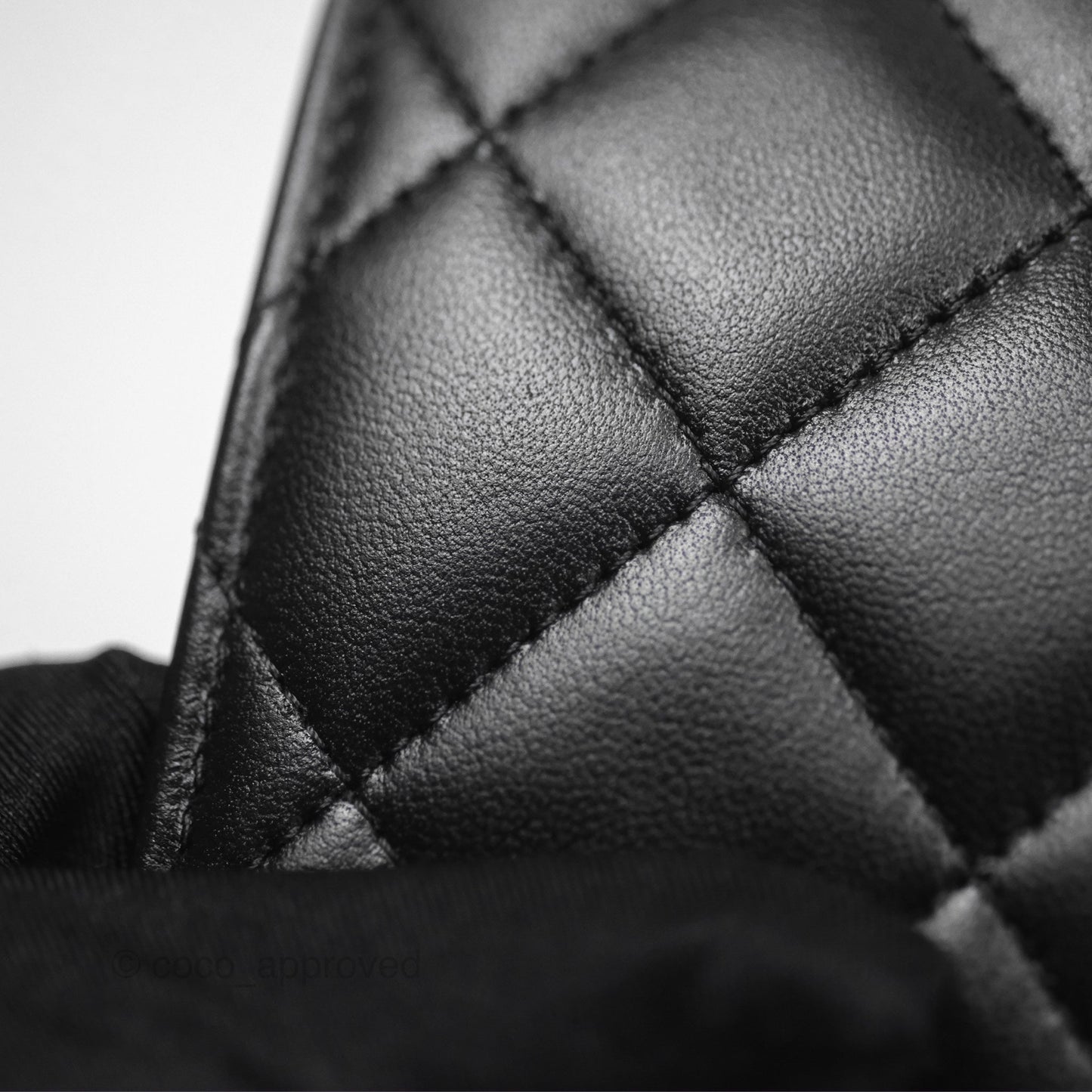 Chanel Quilted Classic WOC Black Lambskin Gold Hardware