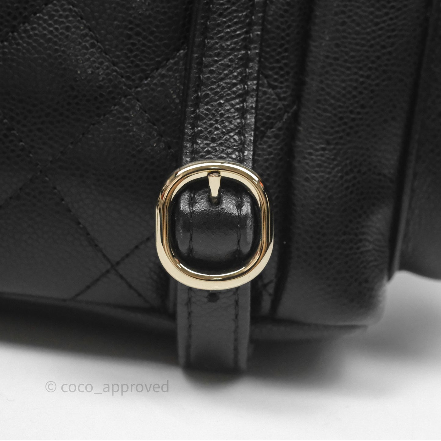 Chanel Small Duma Backpack Caviar Black Gold Hardware