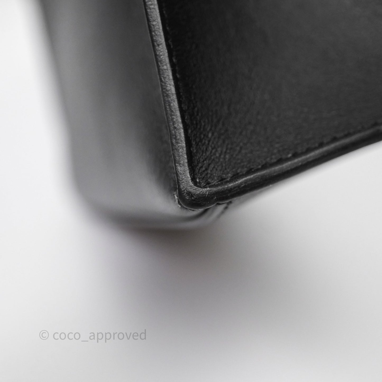 Hermès Kelly Pochette Clutch Black Swift Palladium Hardware