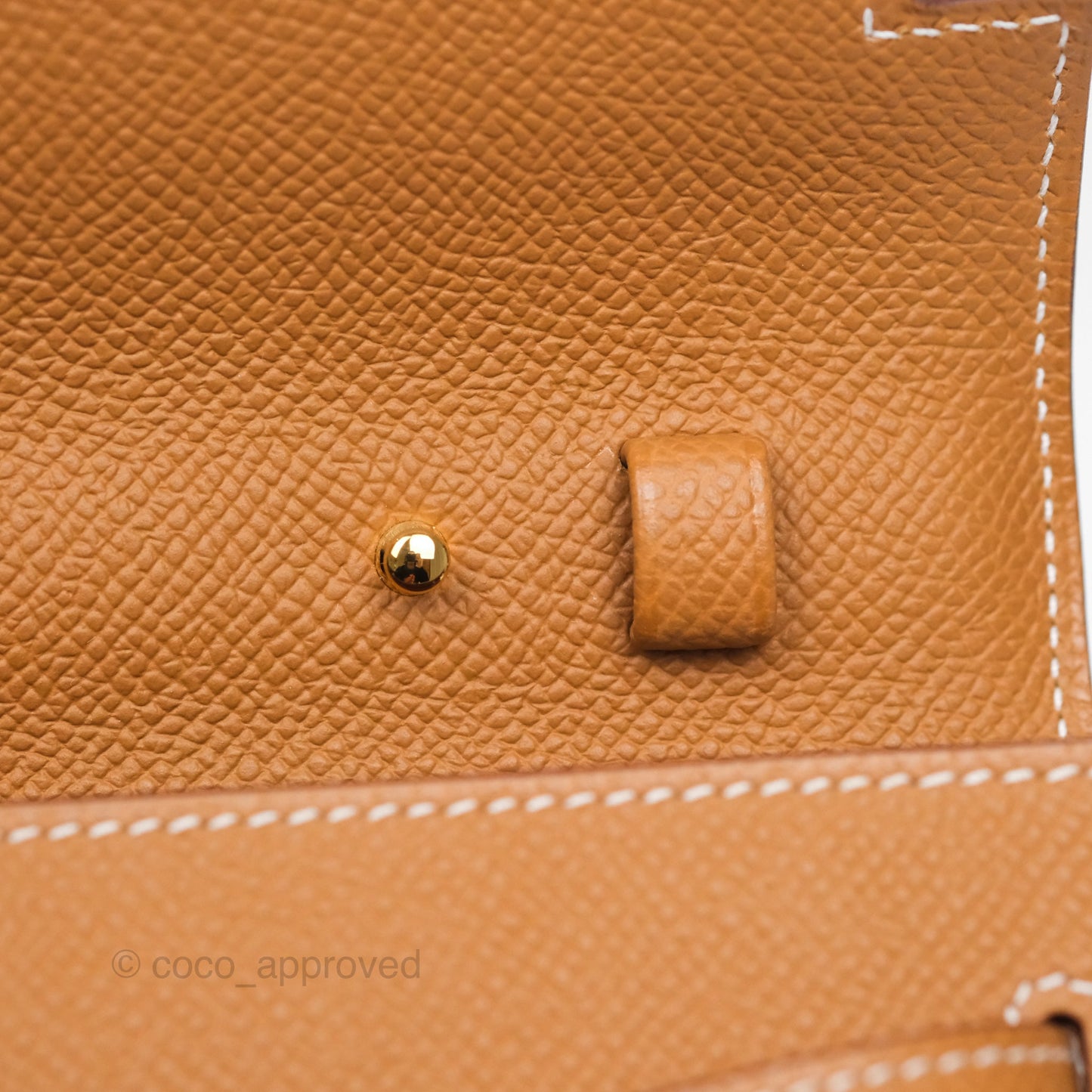 Hermès Kelly To Go Wallet Gold 37 Epsom Gold Hardware
