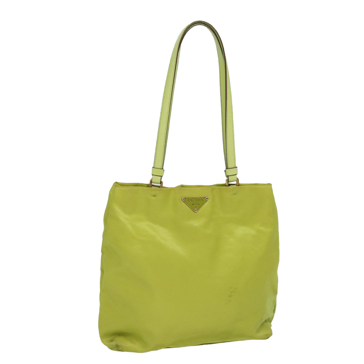 Luxury Prada Shoulder Bag Nylon Green Gold  85715