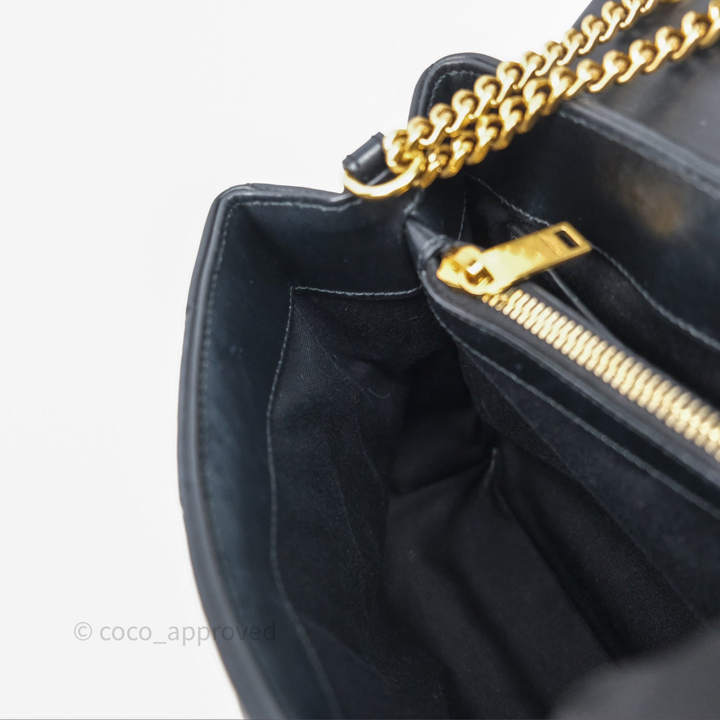 Saint Laurent Loulou Small Flap Bag Black Gold Hardware
