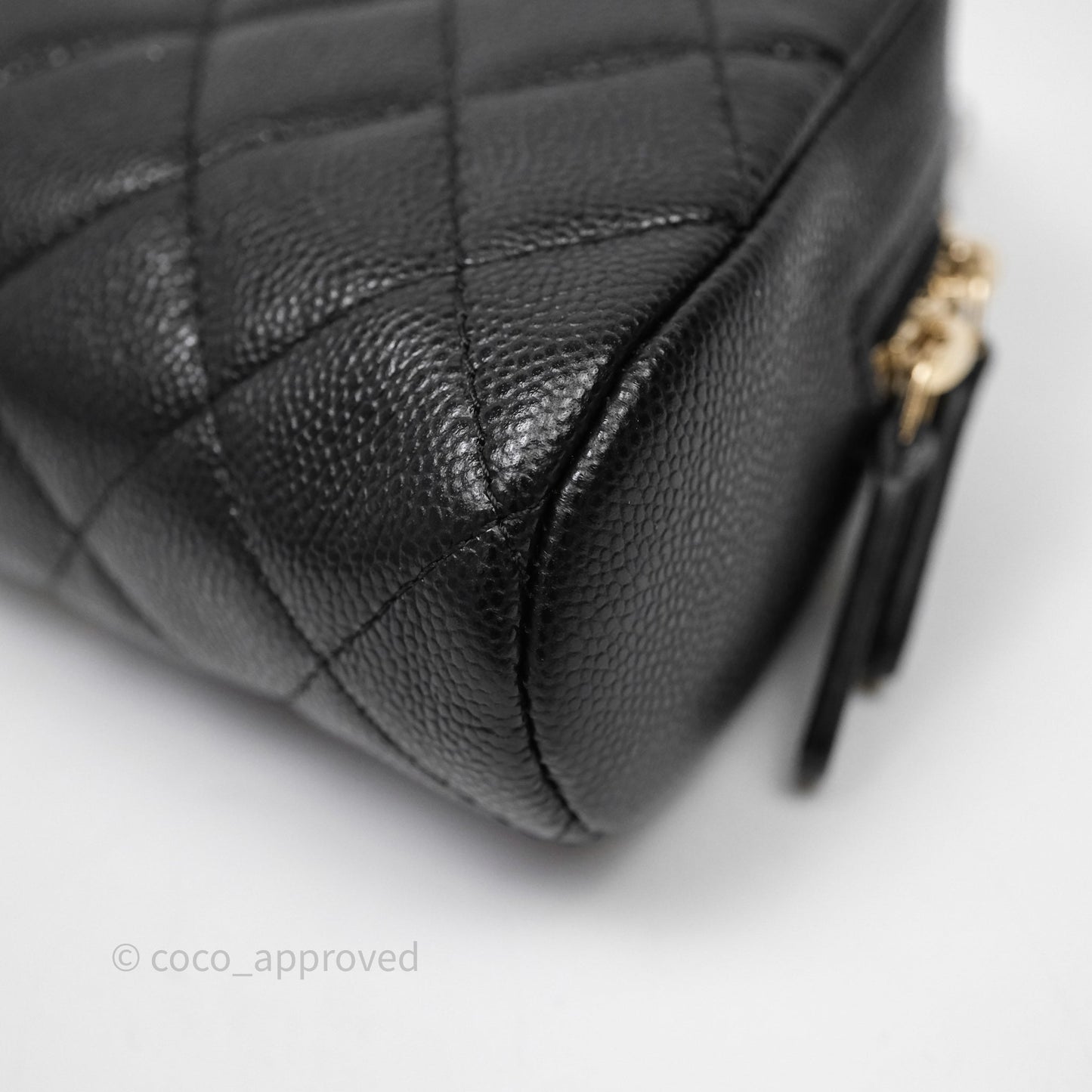 Chanel Clutch with Chain Caviar Black Gold Hardware