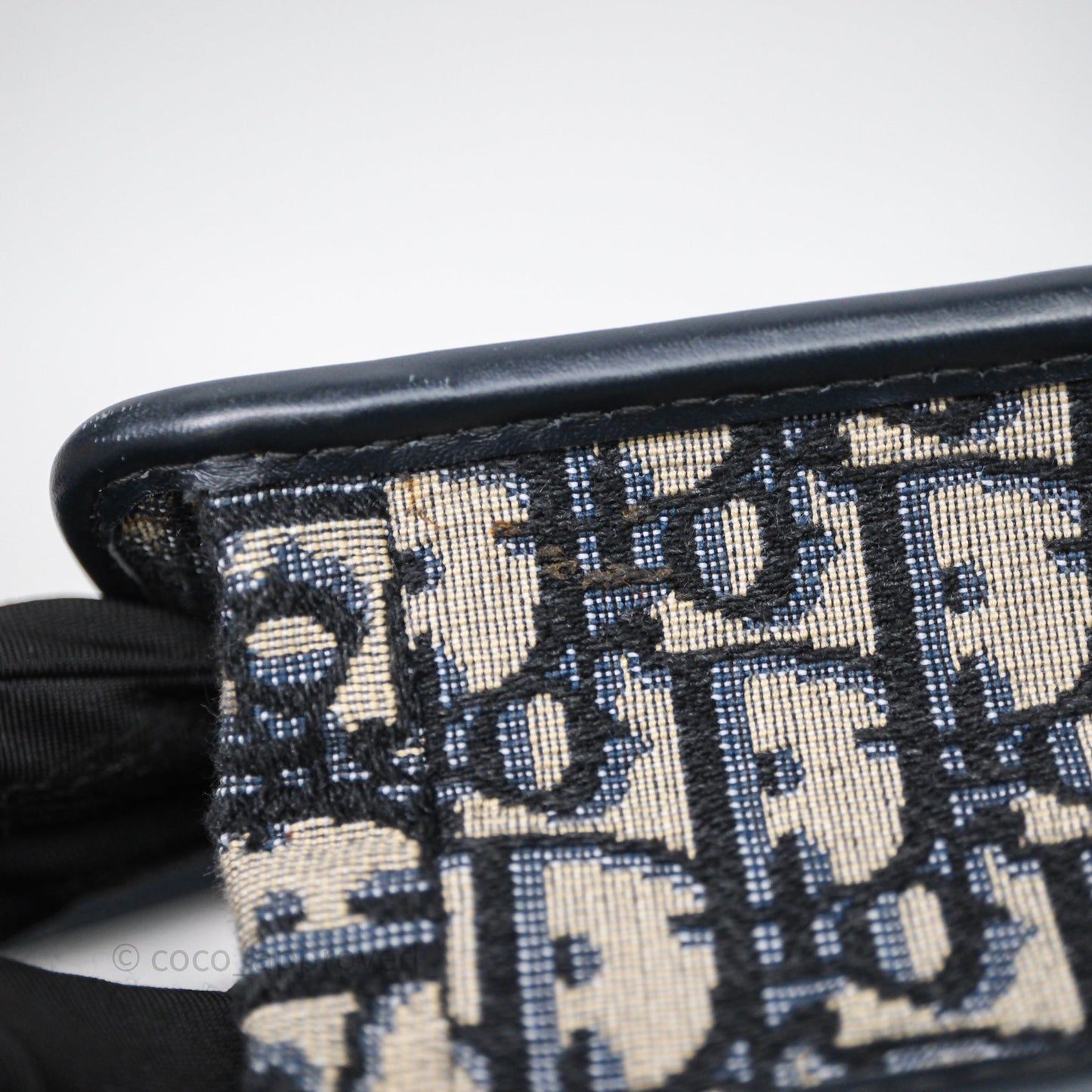 Christian Dior Small 30 Montaigne Bag Blue Dior Oblique Jacquard