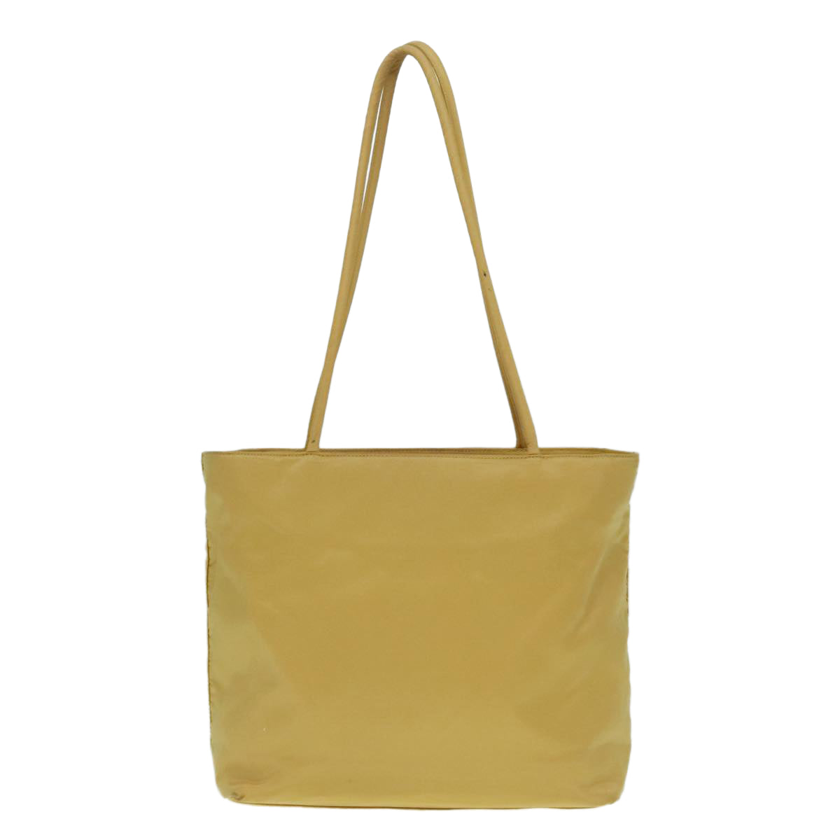 Luxury Prada Tote Bag Nylon Yellow Silver  85764