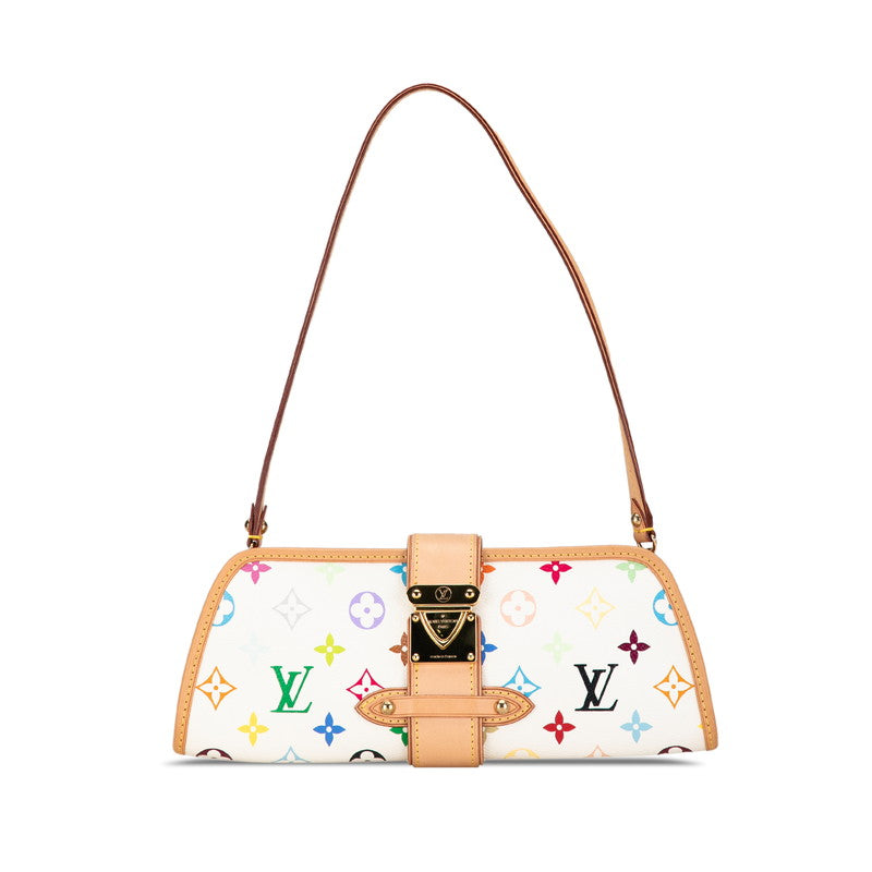 Louis Vuitton Multicolor Shirley Shoulder Bag M40049 Bronze White PVC Leather  Louis Vuitton