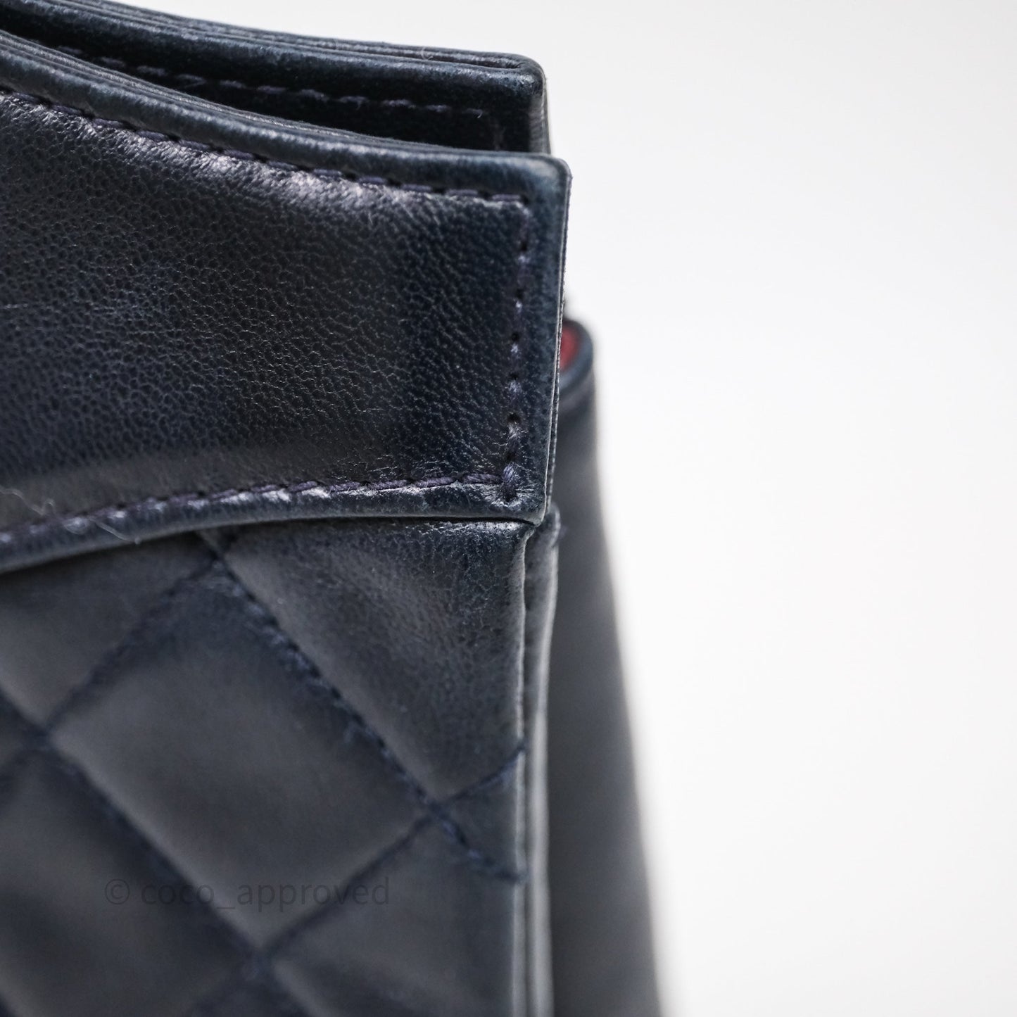 Chanel Vintage 31 Navy Lambskin 24K Gold Hardware