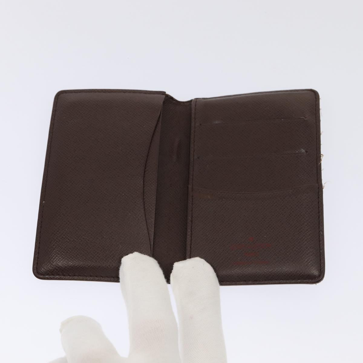LOUIS VUITTON Damier Ebene Organizer Dupoch Card Case N61721 LV 85866