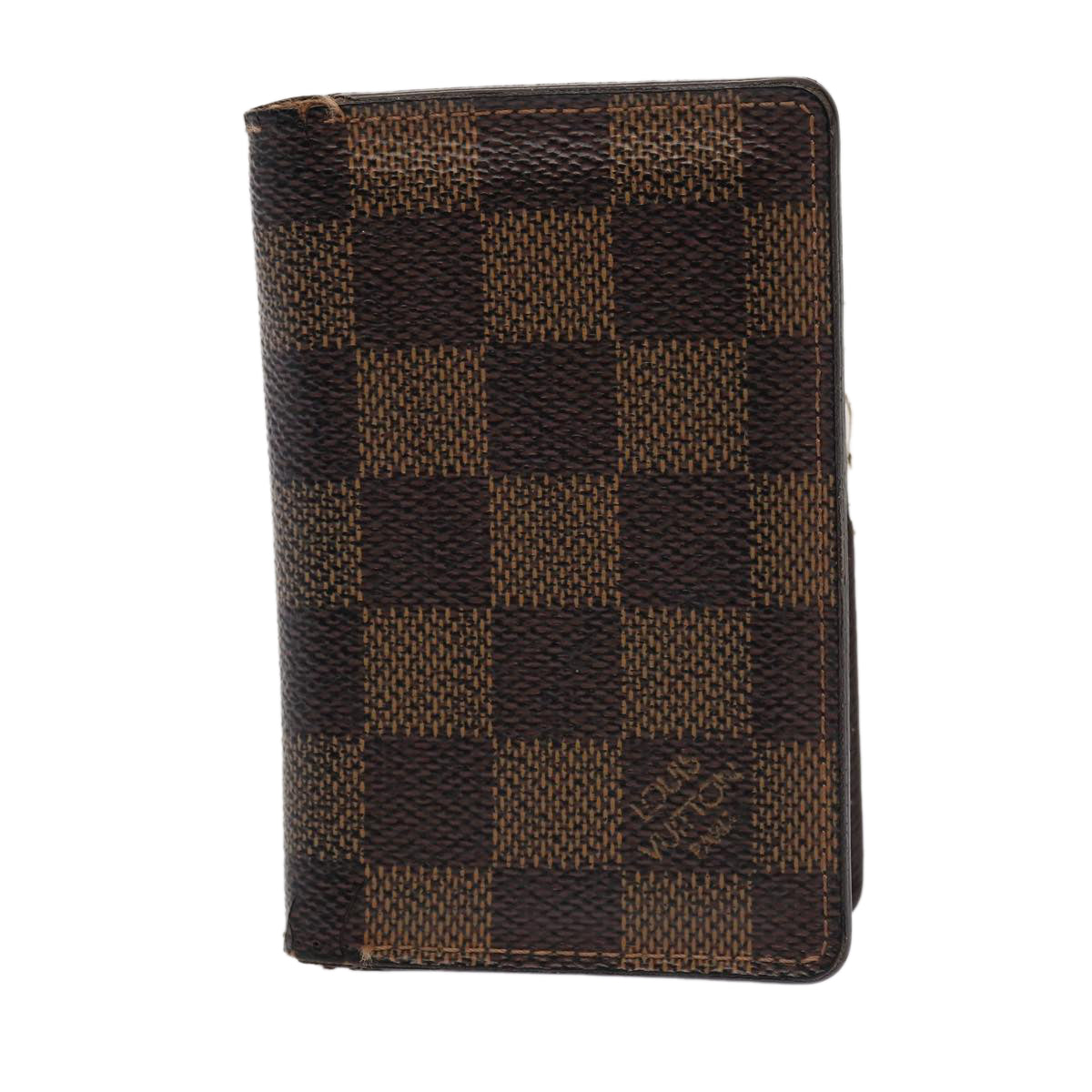 LOUIS VUITTON Damier Ebene Organizer Dupoch Card Case N61721 LV 85866