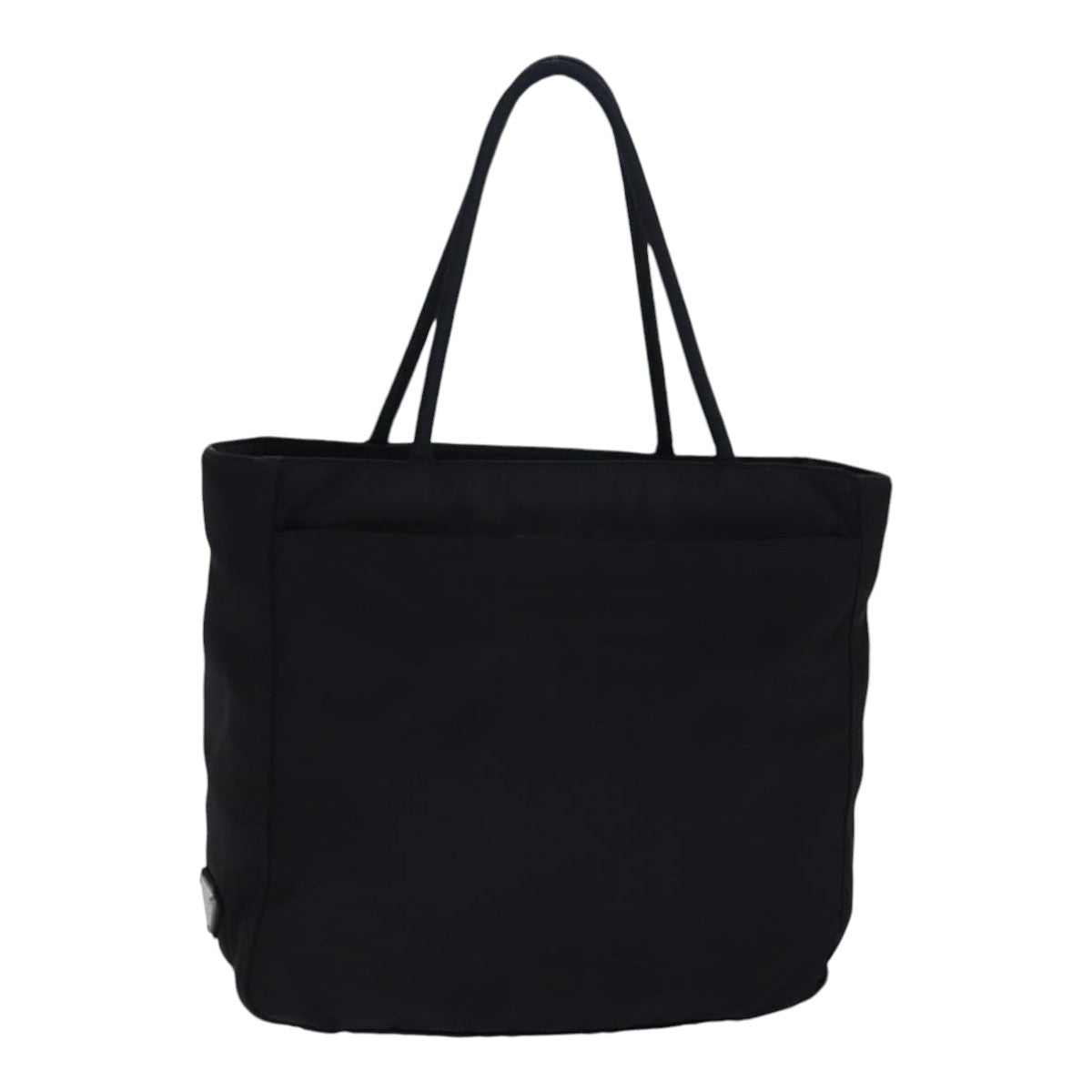 Luxury Prada Hand Bag Nylon Black Silver  85867