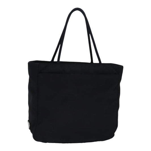 Luxury Prada Hand Bag Nylon Black Silver  85867