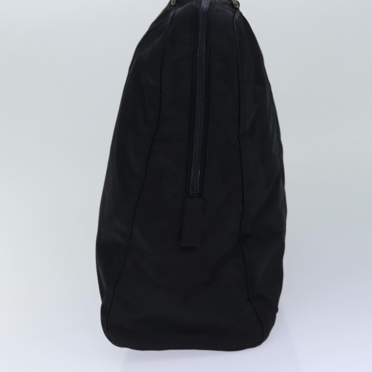 Luxury Prada Hand Bag Nylon Black Silver  85874