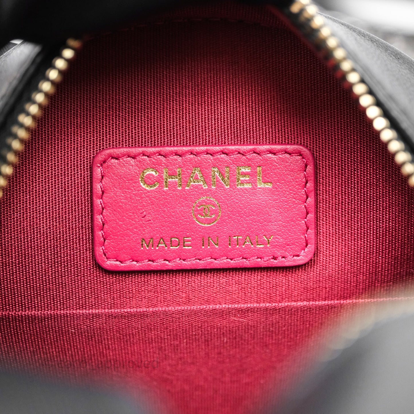 Chanel 19 Round Clutch With Chain Black Mixed Hardware