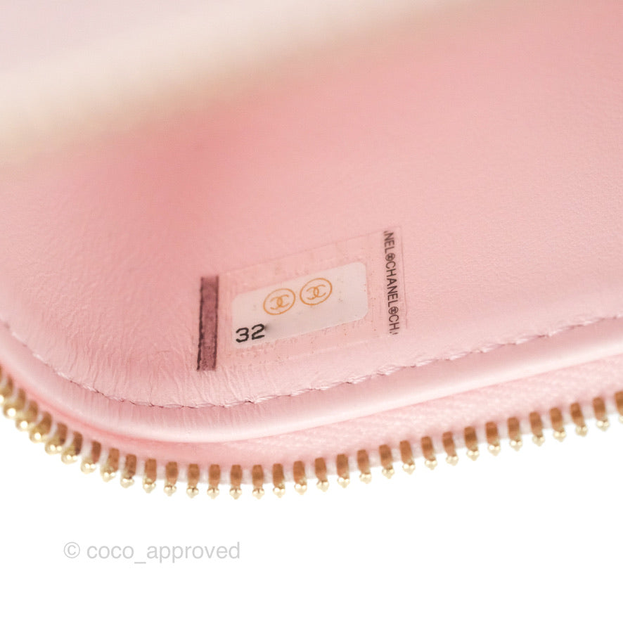 Chanel Mini Vanity With Chain Pink Caviar Gold Hardware