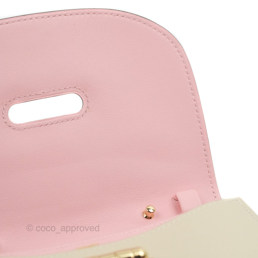 Hermes Swift Mini Convoyeur Craie Rose Sakura