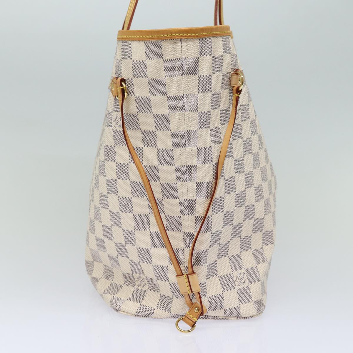 LOUIS VUITTON Damier Azur Neverfull MM Tote Bag N41605 LV 85930A