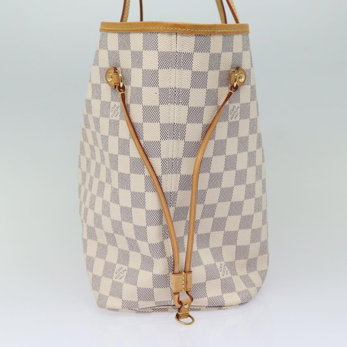 LOUIS VUITTON Damier Azur Neverfull MM Tote Bag N41605 LV 85930A