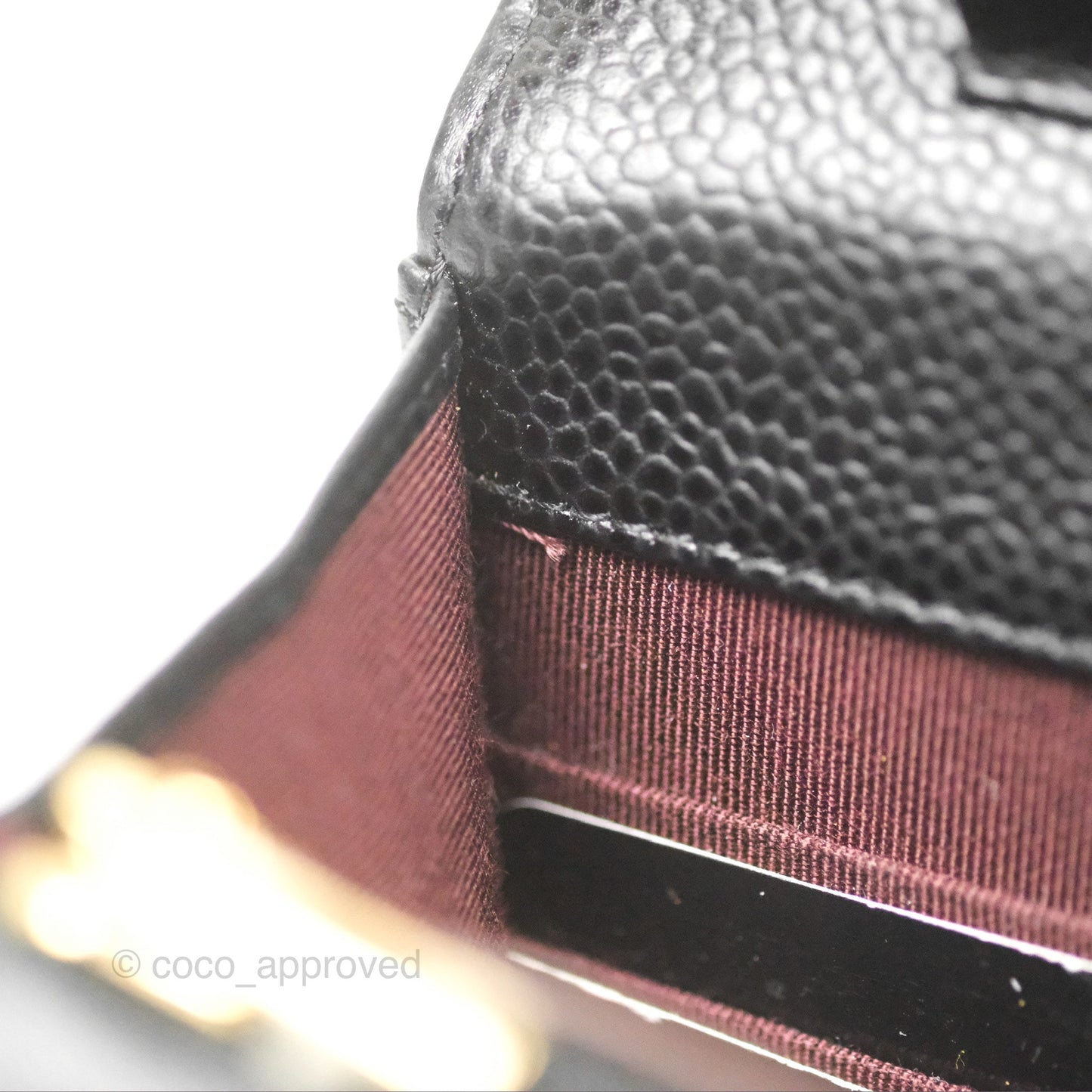Chanel Classic Quilted WOC Black Caviar Gold Hardware
