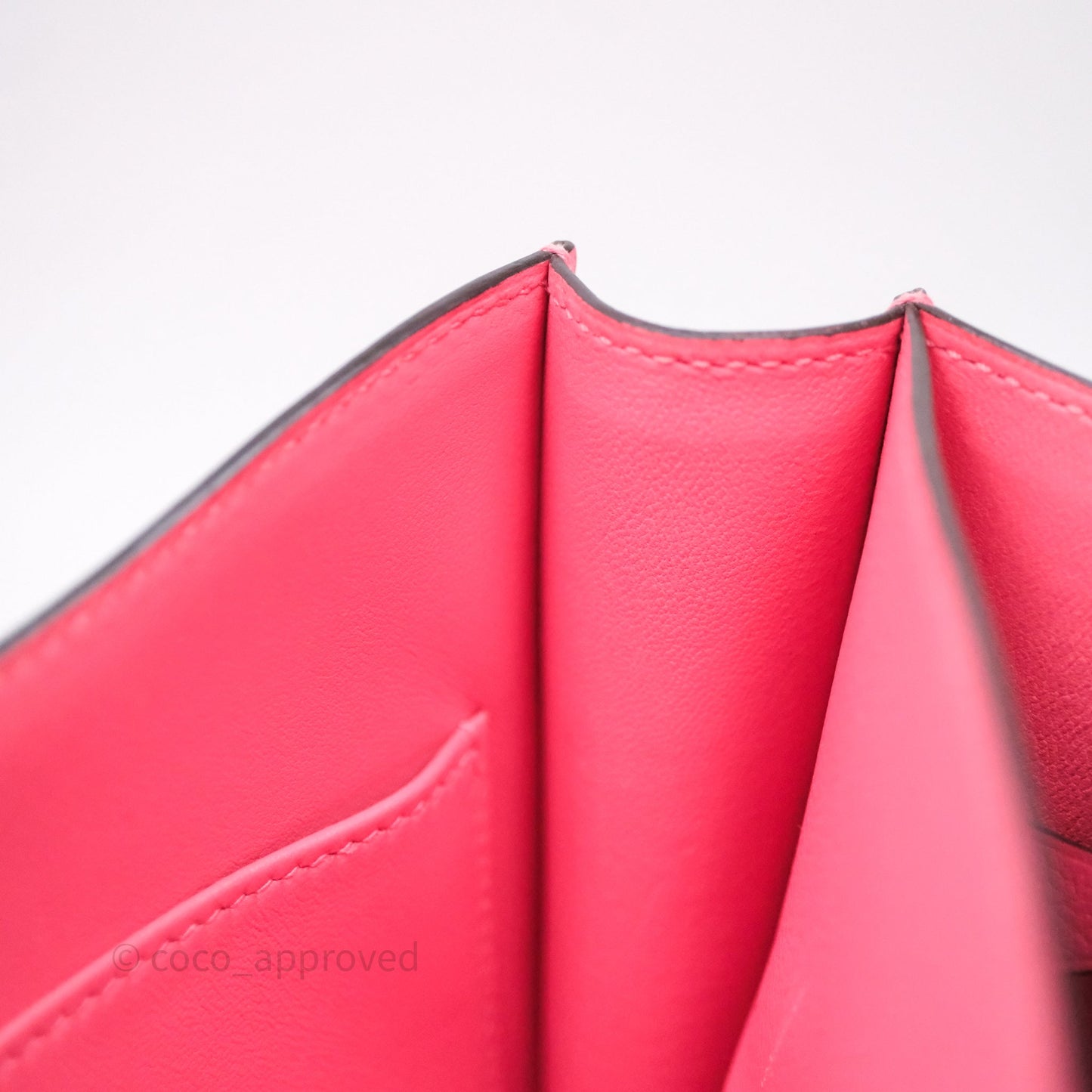 Hermès Constance 24 Rose Azalee 8W Epsom Palladium Hardware