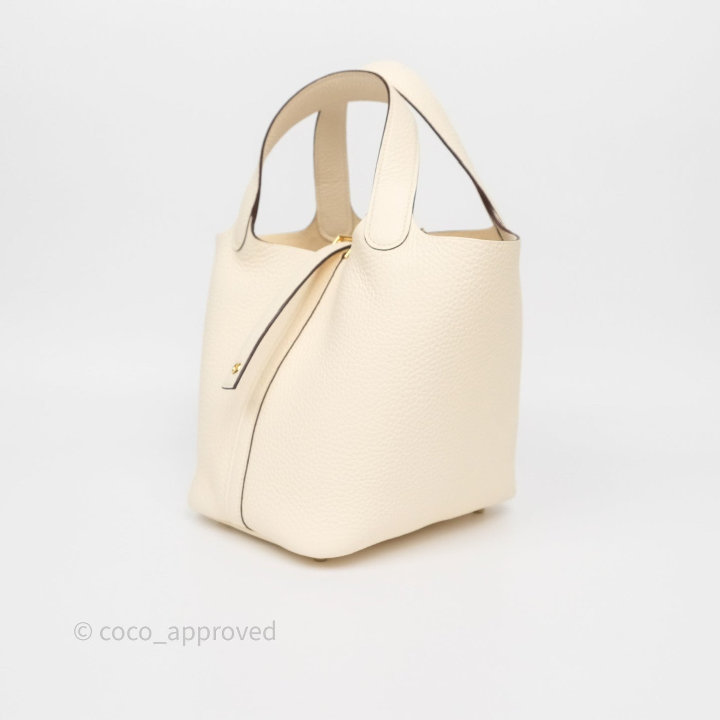 Hermès Picotin Lock 18 Nata I2 Clemence Gold Hardware