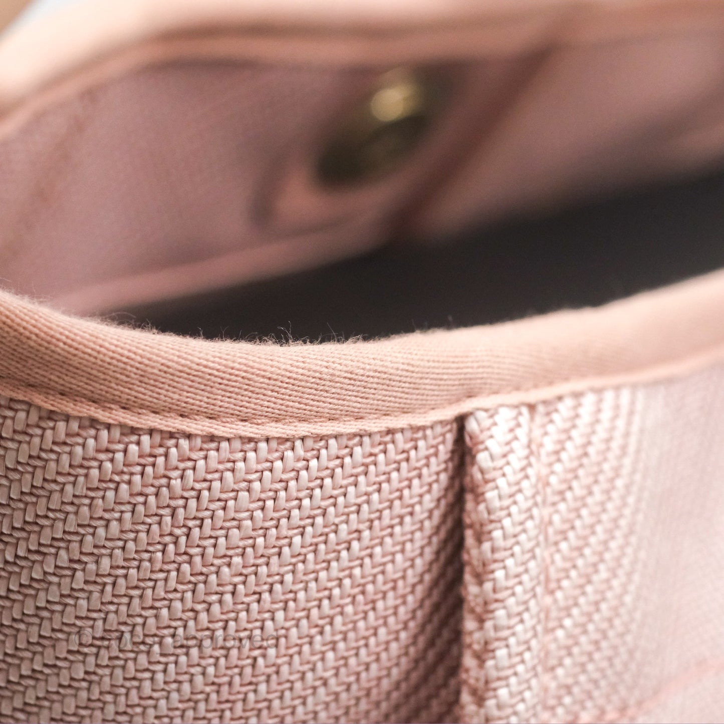 Chanel Large Deauville Pink Canvas 20A
