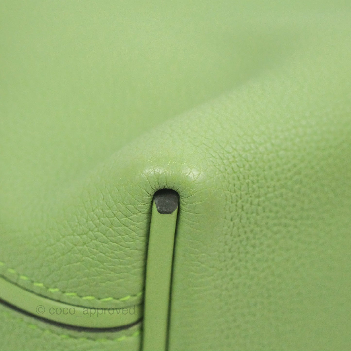 Hermès 24/24 29 Vert Criquet/Bamboo Evercolor/Swift Palladium Hardware