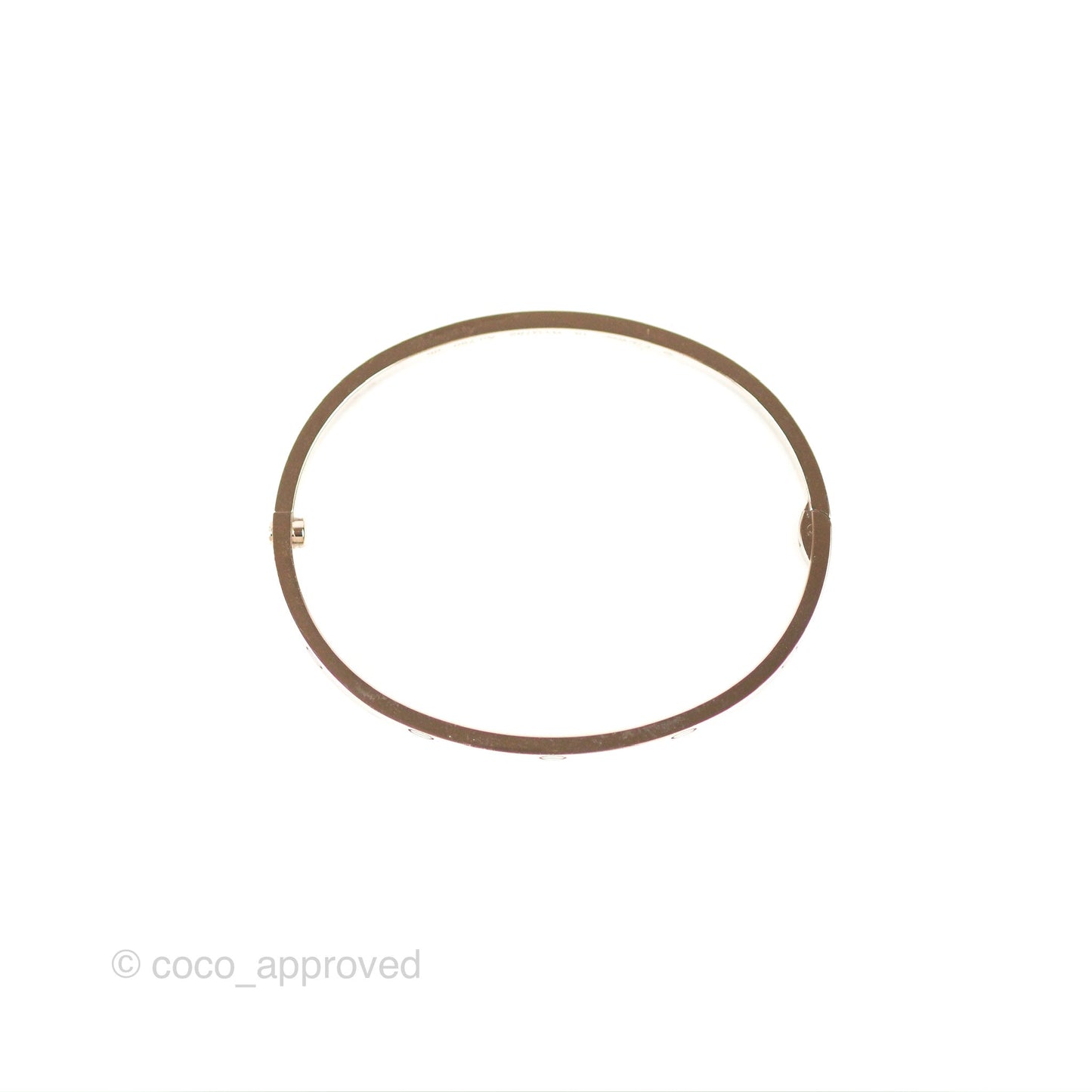 Cartier Small Love Bracelet White Gold Size 16