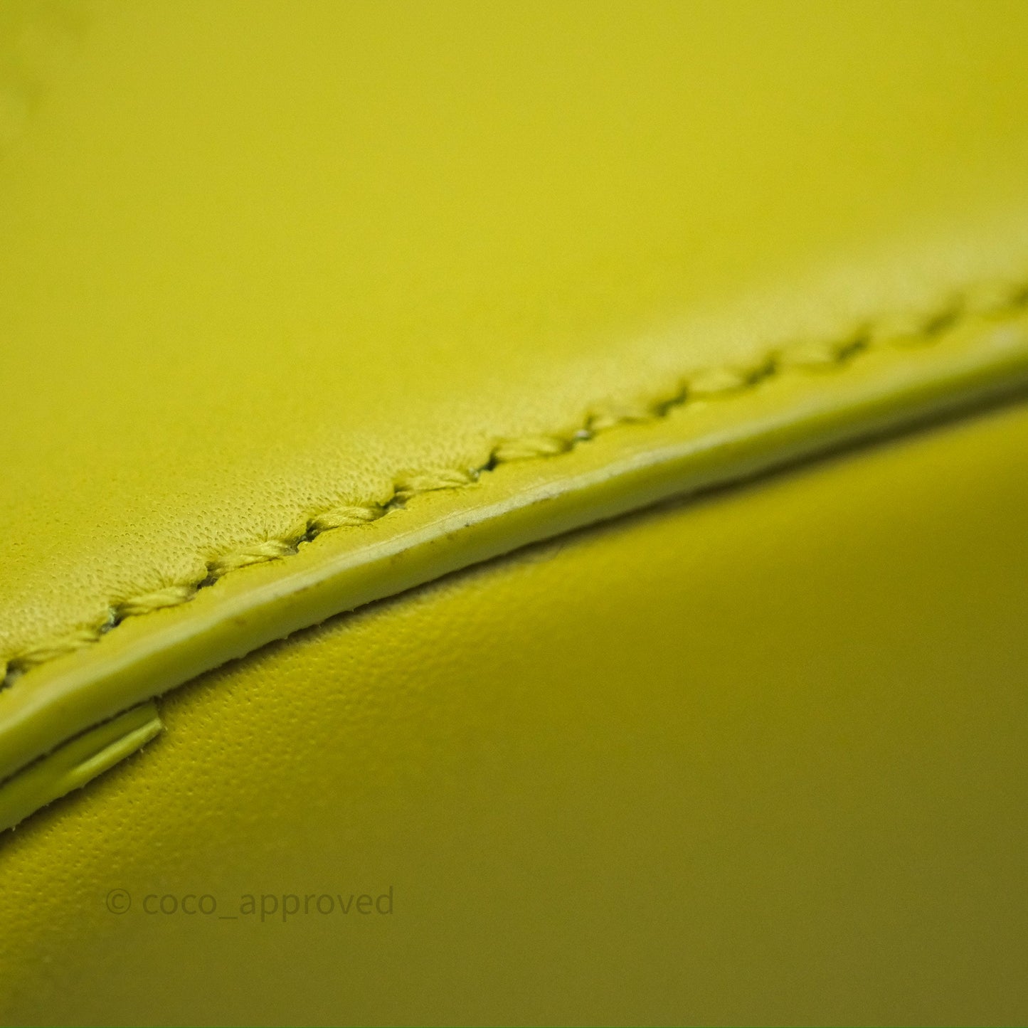 Loewe Mini Puzzle Edge Bag in Lime Smooth Calfskin