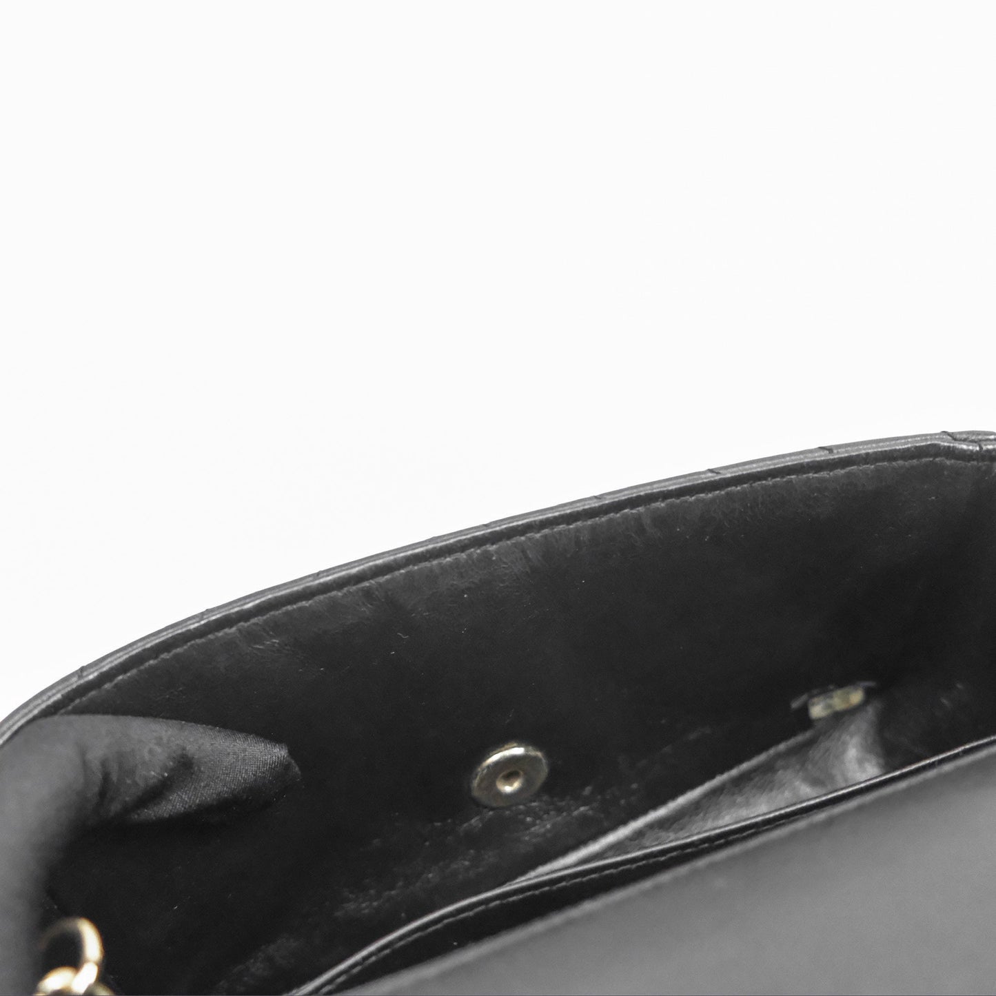 Chanel Mini Rectangular Chevron Black Lambskin Gold Hardware