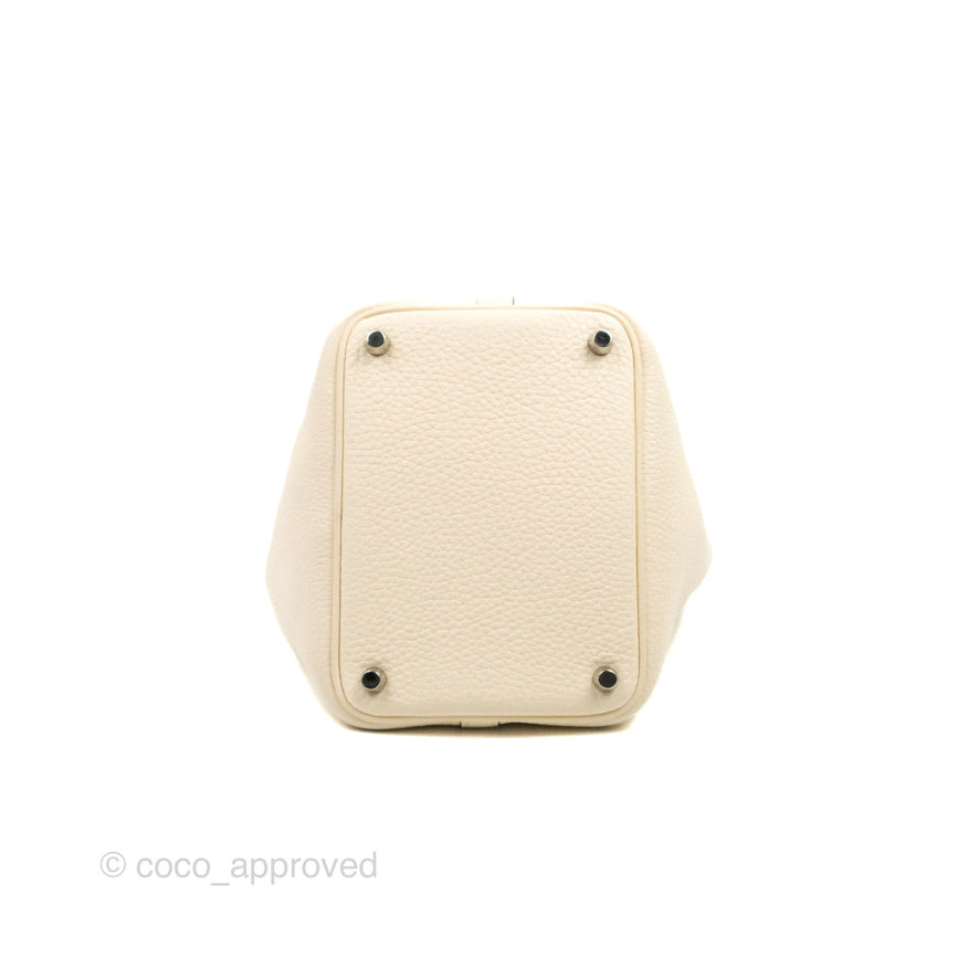 Hermès Picotin Lock 18 Nata Clemence Palladium Hardware
