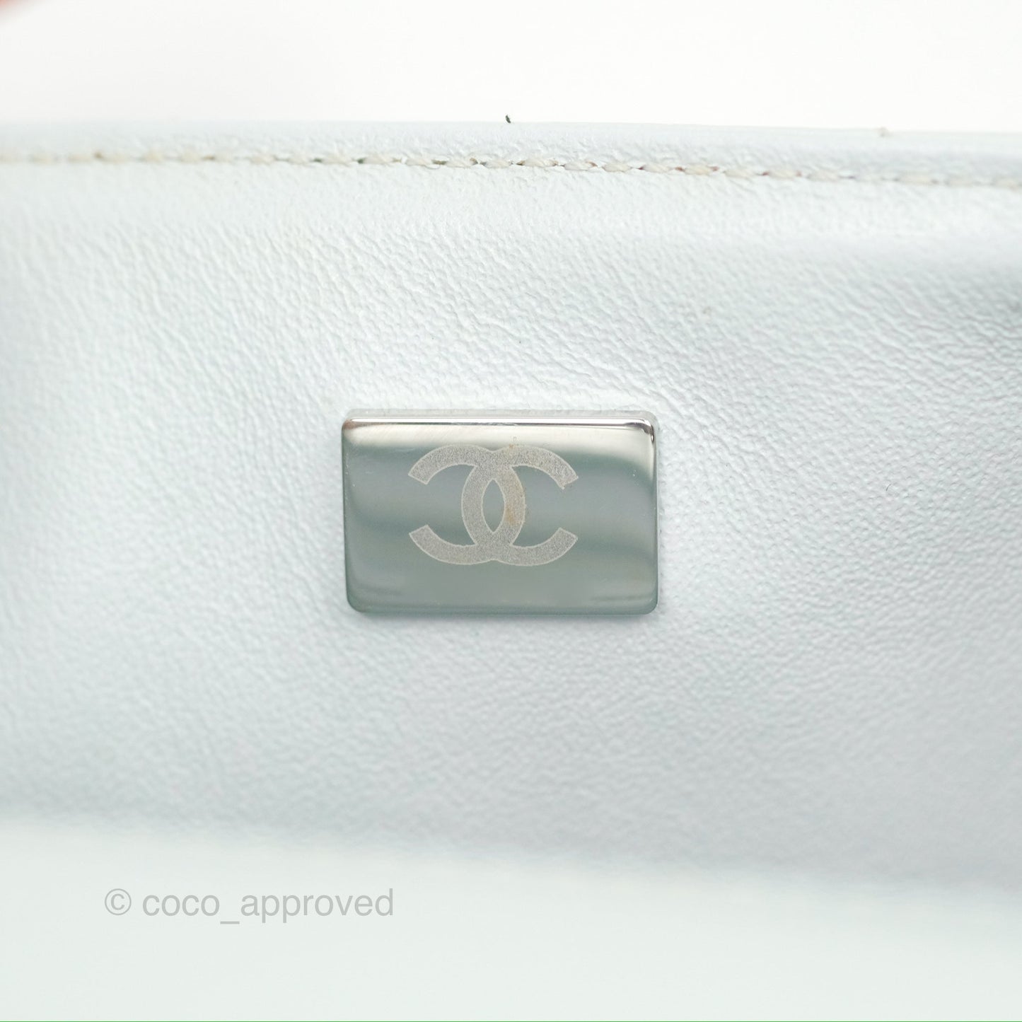 Chanel Mini Reissue 224 Blue Aged Calfskin Silver Hardware