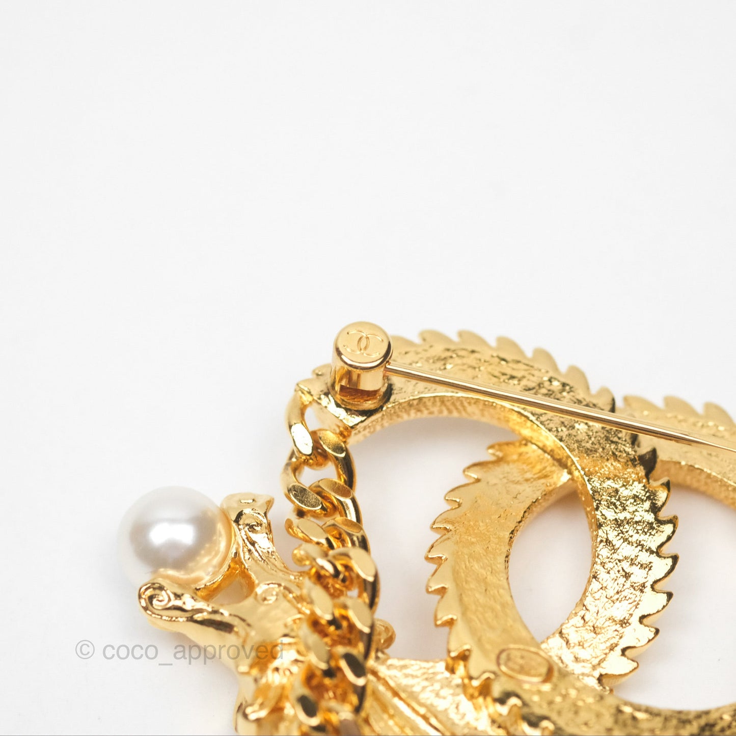 Chanel CC Dragon Chinese New Year Edition Brooch Gold Tone 24C