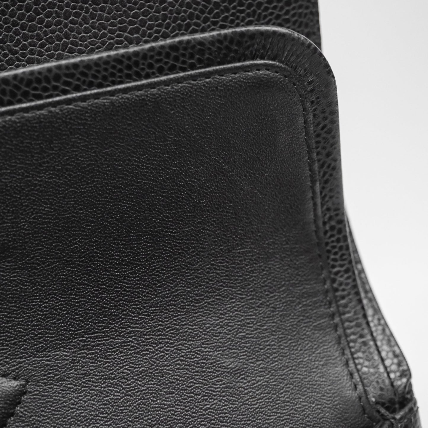 Chanel Classic Medium Flap Quilted Black Caviar Gold Hardware