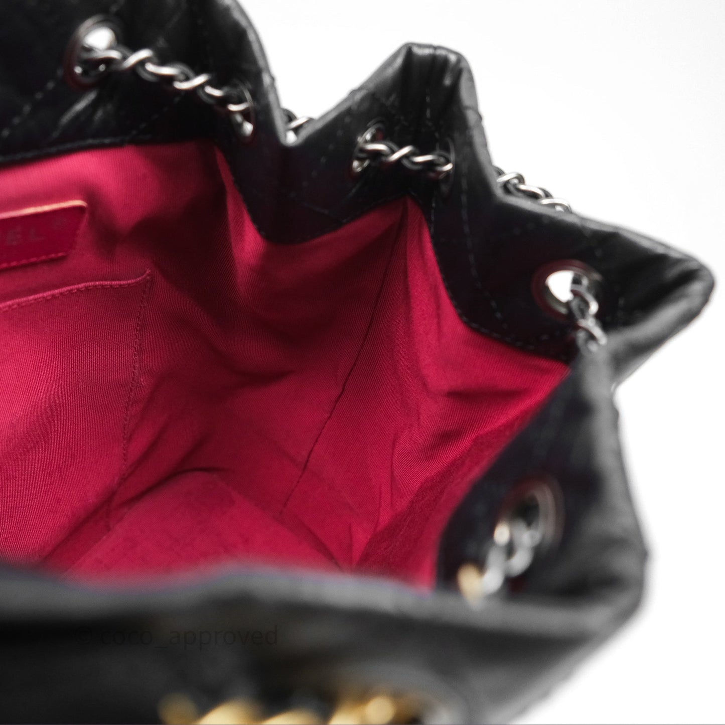 Chanel Small Gabrielle Backpack Black Aged Calfskin