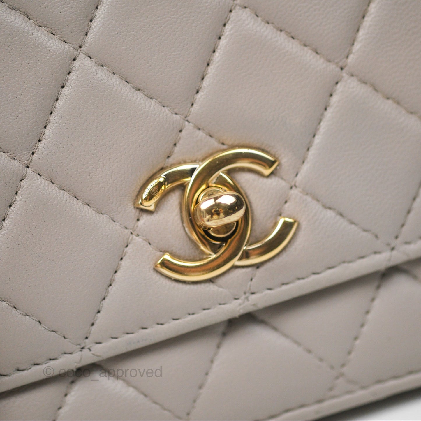 Chanel Trendy CC WOC Quilted Grey Lambskin Gold Hardware
