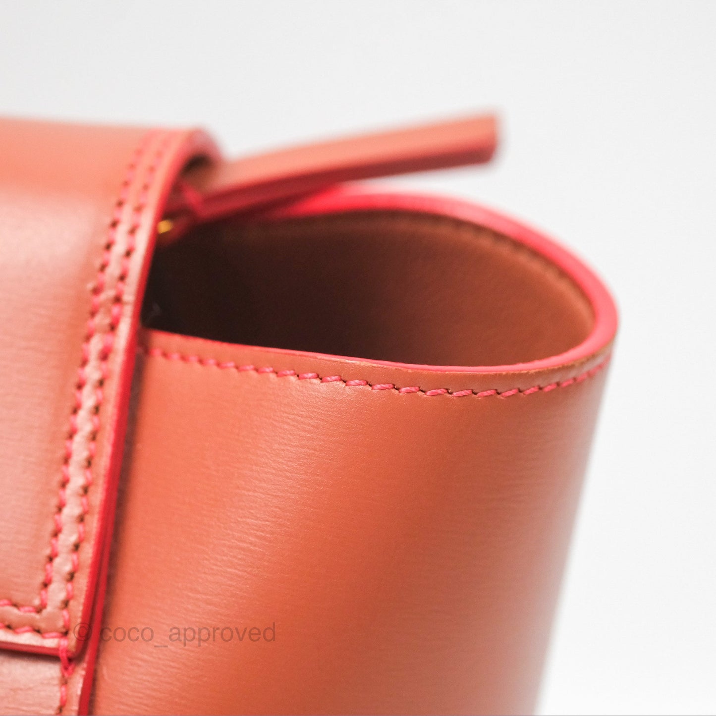Celine Micro Belt Bag Terracotta Smooth Leather Gold Hardware