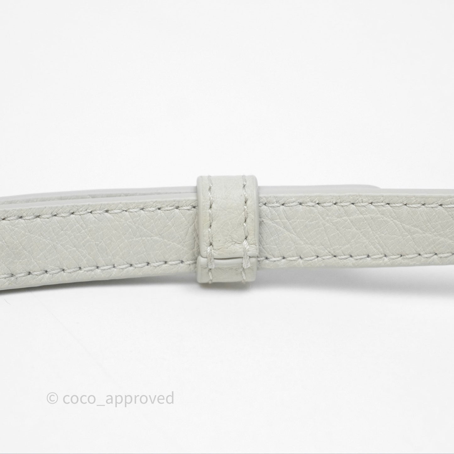 Loro Piana Extra Pocket L19 Light Blue Ostrich Silver Hardware