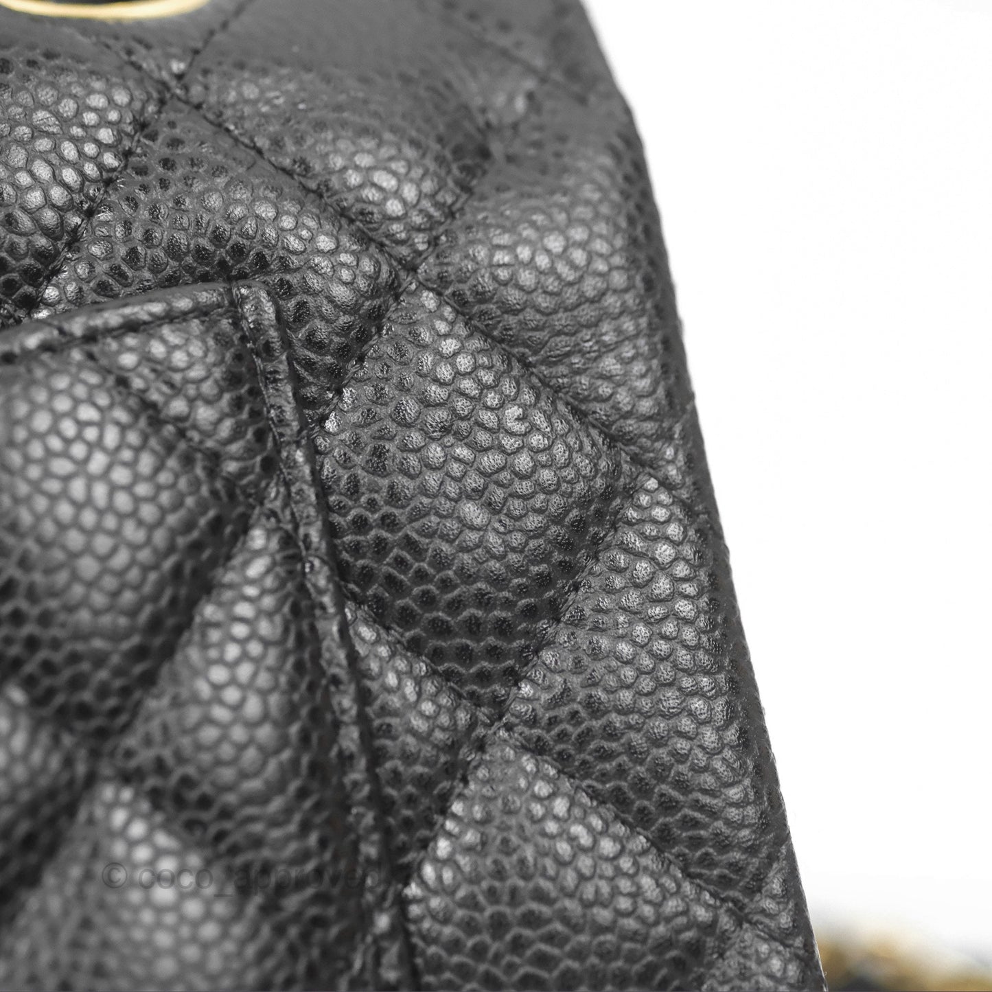 Chanel Small Classic Quilted Flap Black Caviar Gold Hardware